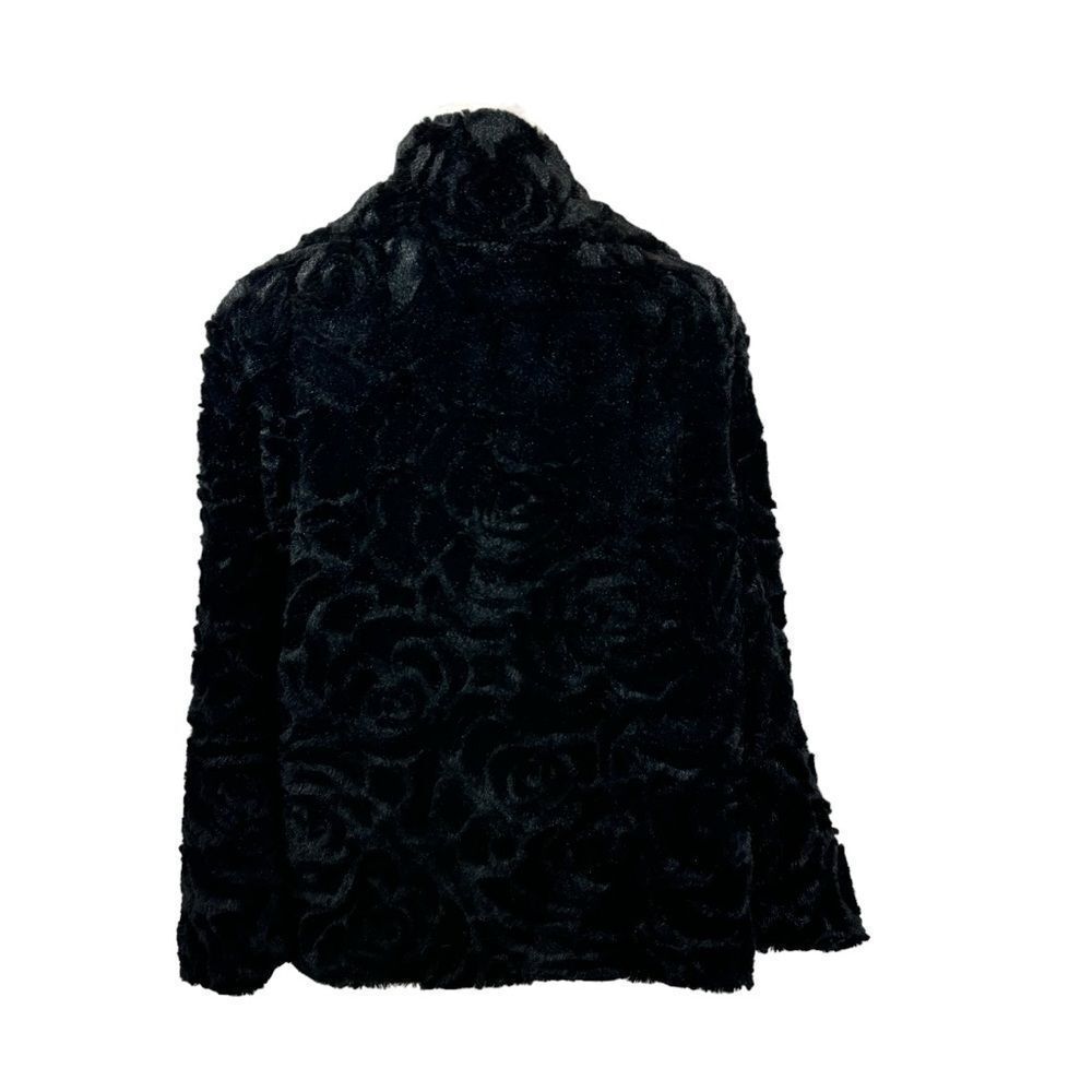 Ladies John Paul Richard Velvet Rose Pattern Black‎ Jacket Size Large - Picture 3 of 13